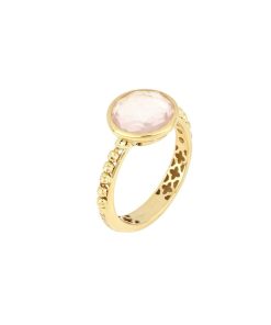 Anelli Tavanti Jewels | Anello Luna Sfere Con Quarzo Rosa