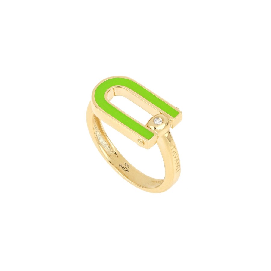 Anelli Tavanti Jewels | Anello Legami Smalto Verde