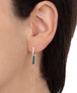 Orecchini Tavanti | Orecchini Unica Malachite E Diamanti