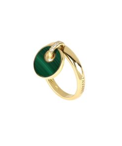 Anelli Tavanti Jewels | Anello Giove Charm Malachite E Diamanti