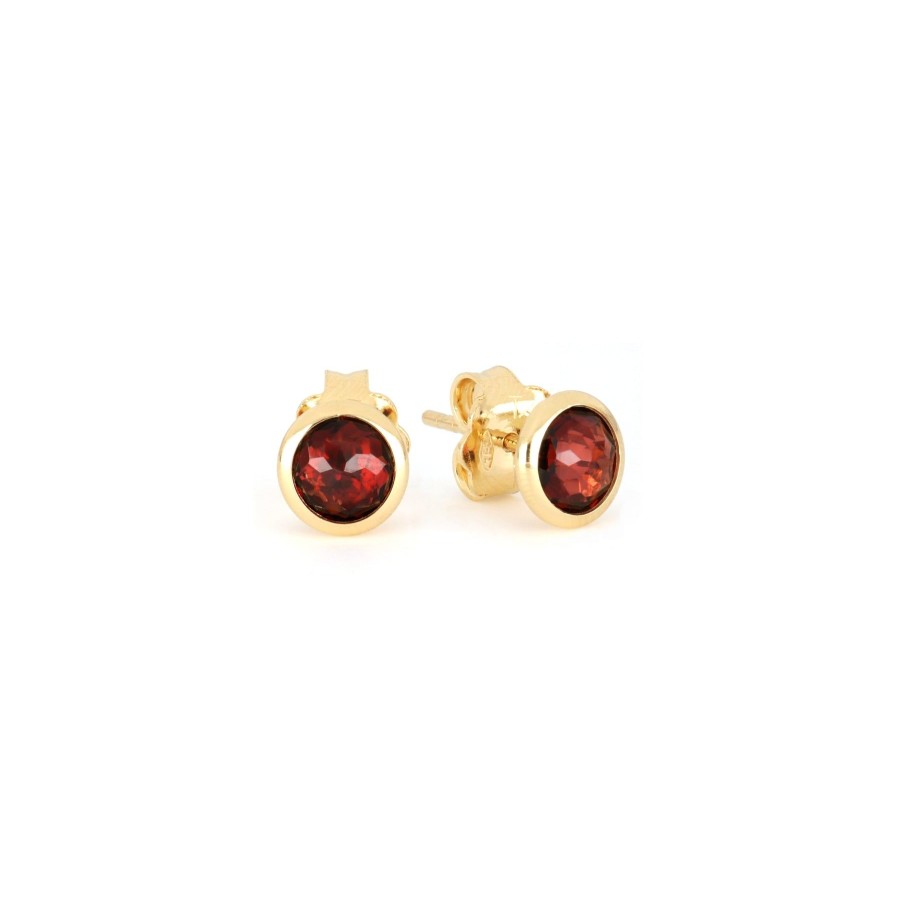 Orecchini Tavanti Jewels | Orecchini Luna Con Granato Rosso