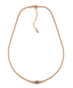 Collane Tavanti Jewels | Collana Universo Sfere A Scalare Oro Lucido Rosa Con Diamanti