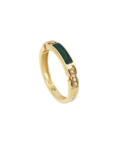 Anelli Tavanti | Anello Unica Malachite E Diamanti