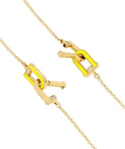 Collane Tavanti Jewels | Collana Lunga Legami Smalto Giallo