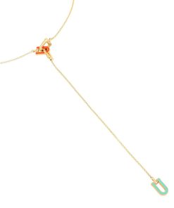 Collane Tavanti Jewels | Collana Lunga Legami Smalto Arancio/Acquamarina