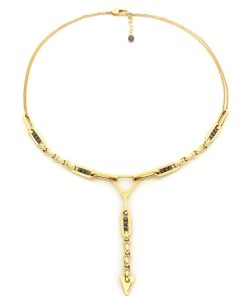 Collane Tavanti Jewels | Collana Marte Oro Nero E Giallo Sfere Piccole