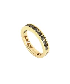 Anelli Tavanti Jewels | Anello Marte Sfere Oro Giallo E Nero