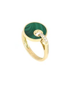 Anelli Tavanti Jewels | Anello Giove Malachite E Diamanti