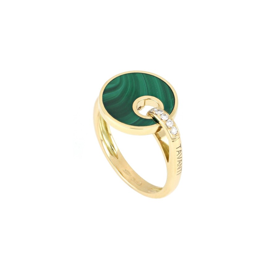 Anelli Tavanti Jewels | Anello Giove Malachite E Diamanti