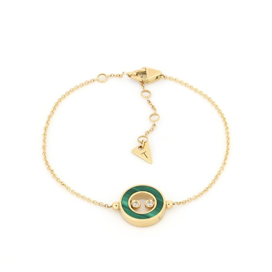 Bracciali Tavanti Jewels | Bracciale Essenza Malachite E Diamanti