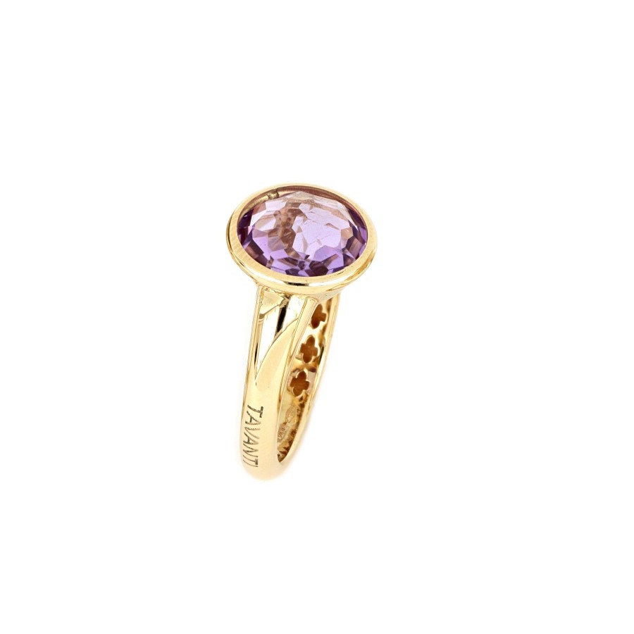 Anelli Tavanti Jewels | Anello Luna Grande Con Ametista Viola