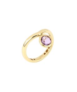 Anelli Tavanti Jewels | Anello Luna Con Charm Ametista Viola