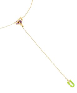 Collane Tavanti Jewels | Collana Lunga Legami Smalto Verde/Lilla