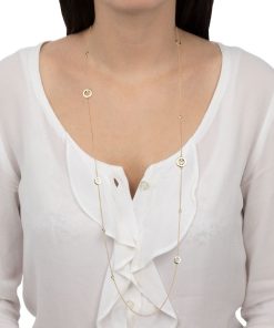 Collane Tavanti | Collana Essenza 100 Cm Oro Lucido E Diamanti