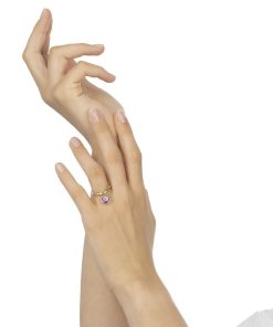 Anelli Tavanti Jewels | Anello Luna Con Charm Grande Ametista Viola