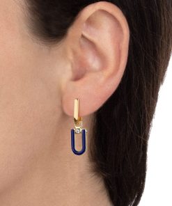 Orecchini Tavanti Jewels | Orecchini Legami Smalto Blu/Bianco