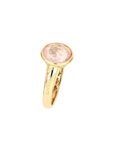 Anelli Tavanti Jewels | Anello Luna Grande Con Quarzo Rosa